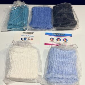 Lot of 5 Hair Turbans Turbie Band Turbie Twist